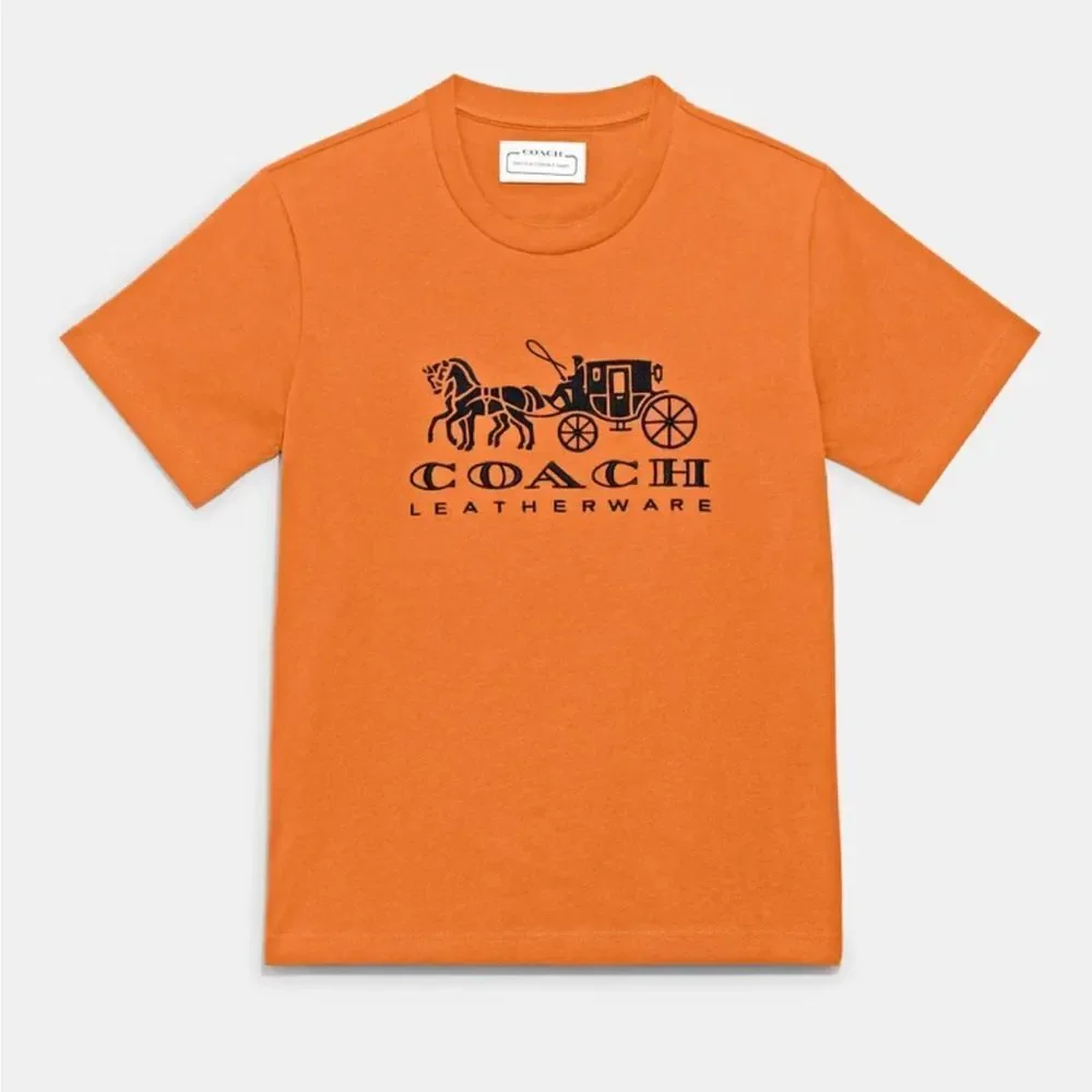 NWT Coach Horse And Carriage T Shirt In Organic Cotton size‎ XS